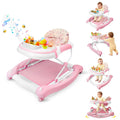 PRVAETU 5 in 1 Baby Walker (Walk,Jumper,Rocking,Push,Eating Mode) for Boys Girls,Foldable,Music & Light,Height Adjustable,Wheels for Infant Babies
