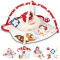PRVAETU Baby Play Mats Tummy Time Mat for Infant Washable Padded Baby Activity Center with Detachable Toys Non-Slip Baby Gym Playmat